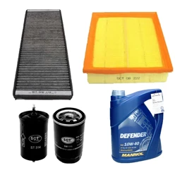 Lot d’inspection Audi VW avec huile moteur 10W-40 Defender 5 l