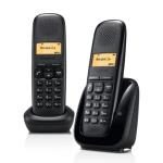 Téléphone fixe sans fil Gigaset A150 Duo Noir
