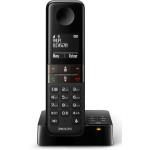Téléphone fixe sans fil Philips D455 Solo Noir