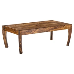 Table basse 110x60x40 cm Naturel en bois de sheesham WOMO-Design