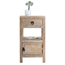 Table d’appoint 30x71x30 cm Naturel en bois de manguier WOMO-Design