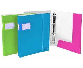 Classeur 4 anneaux campus neon – EXACOMPTA – Dos 30mm – A4 maxi