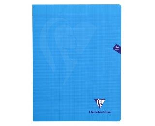 Cahier piqué Mimesys 96 pages – CLAIREFONTAINE – 24×32 – Bleu