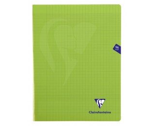 Cahier piqué Mimesys 96 pages – CLAIREFONTAINE – 24×32 – Vert