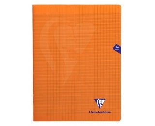 Cahier piqué Mimesys 96 pages – CLAIREFONTAINE – 24×32 – Orange