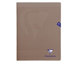 Cahier piqué Mimesys 96 pages – CLAIREFONTAINE – 24×32 – Gris