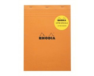 Lot de 2 blocs A4 – RHODIA – 5×5 – Petits carreaux