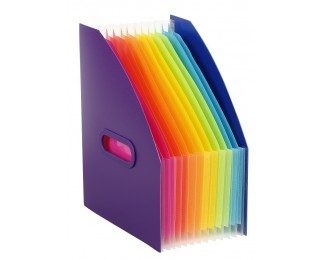 Trieur extensible Corner Box – VIQUEL – Happy Fluo – 12 positions
