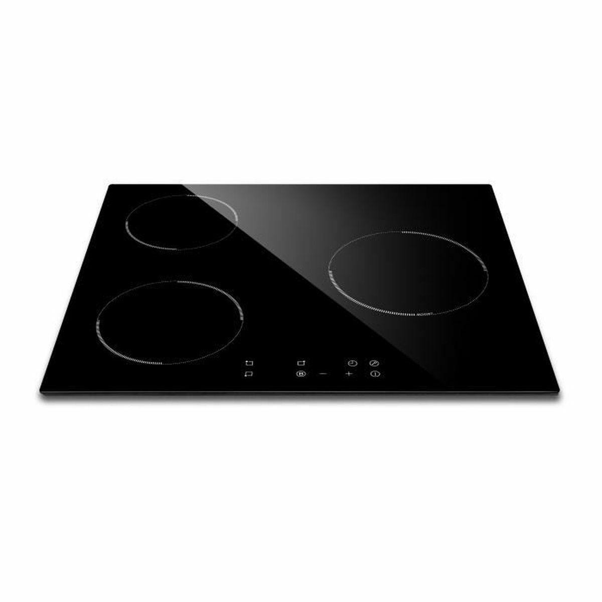 AMSTA – AMPI3Z5000 – Plaque de cuisson induction – 3 foyers – 60 cm – 4800 watts – Commandes sensitives – Noir
