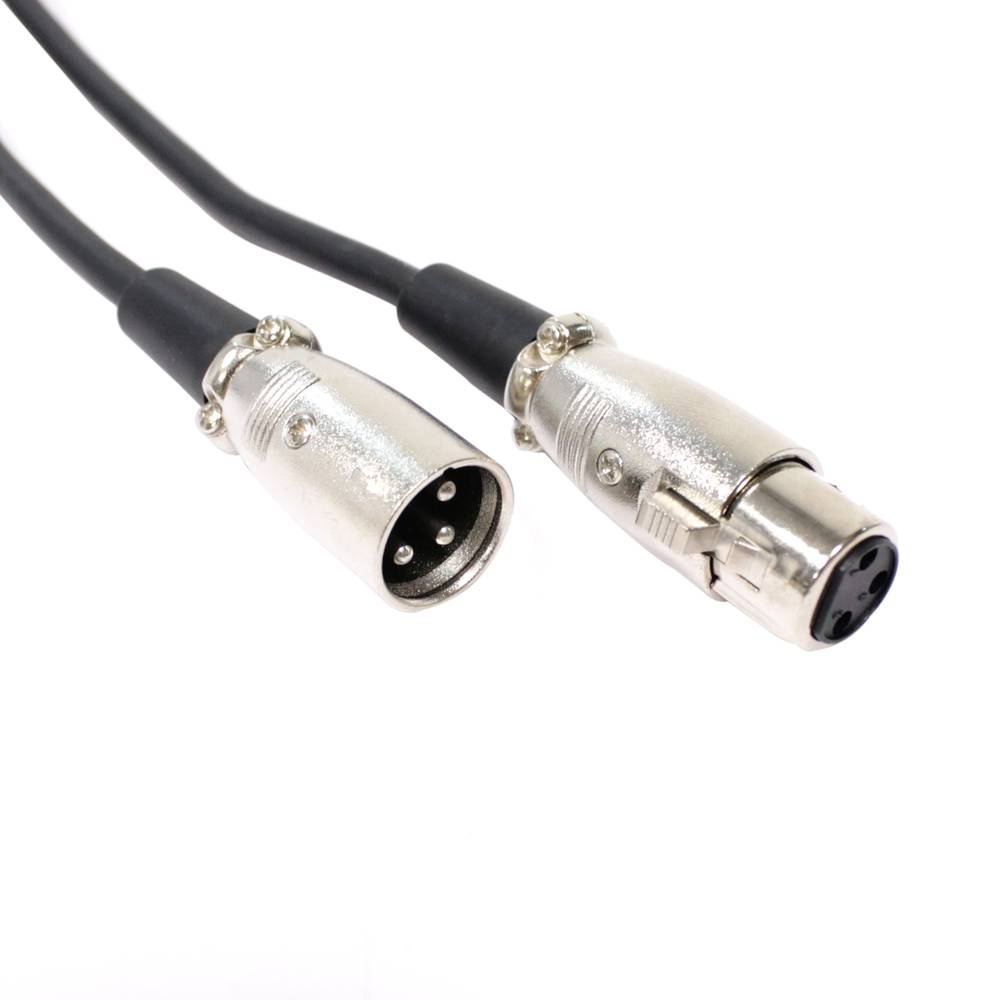 Câble audio XLR 3 broches micro mâle à femelle 3m