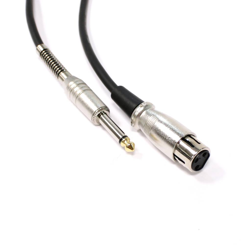 Câble audio XLR 3 broches instrument microphone jack 6,3 mm femelle au mâle 1m