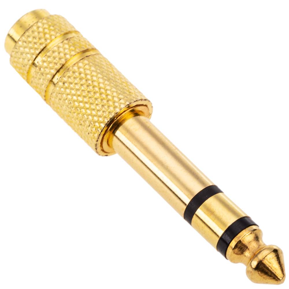 Adaptateur audio 6,3 mm stéréo jack 3,5 mm TRS-mâle-femelle minijack-