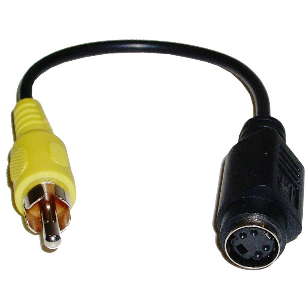 Adaptateur vidéo composite á S-VHS (RCA-M/MiniDIN4-H)
