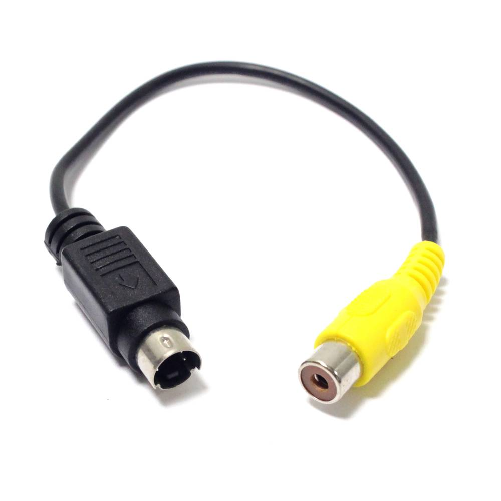 Adaptateur vidéo composite RCA SVHS-Femme Mini DIN 4 broches mâle