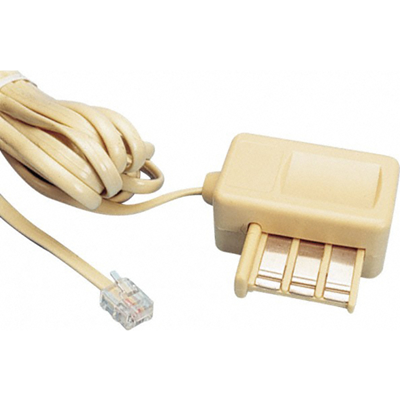 Cordon RJ11 gigogne M/F 3.0M Beige