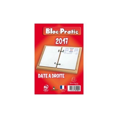 Recharge Bloc pratic – EXACOMPTA – date à droite