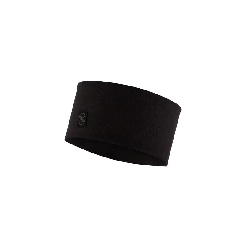 Bandeau BUFF Merino Wide Headband solid black