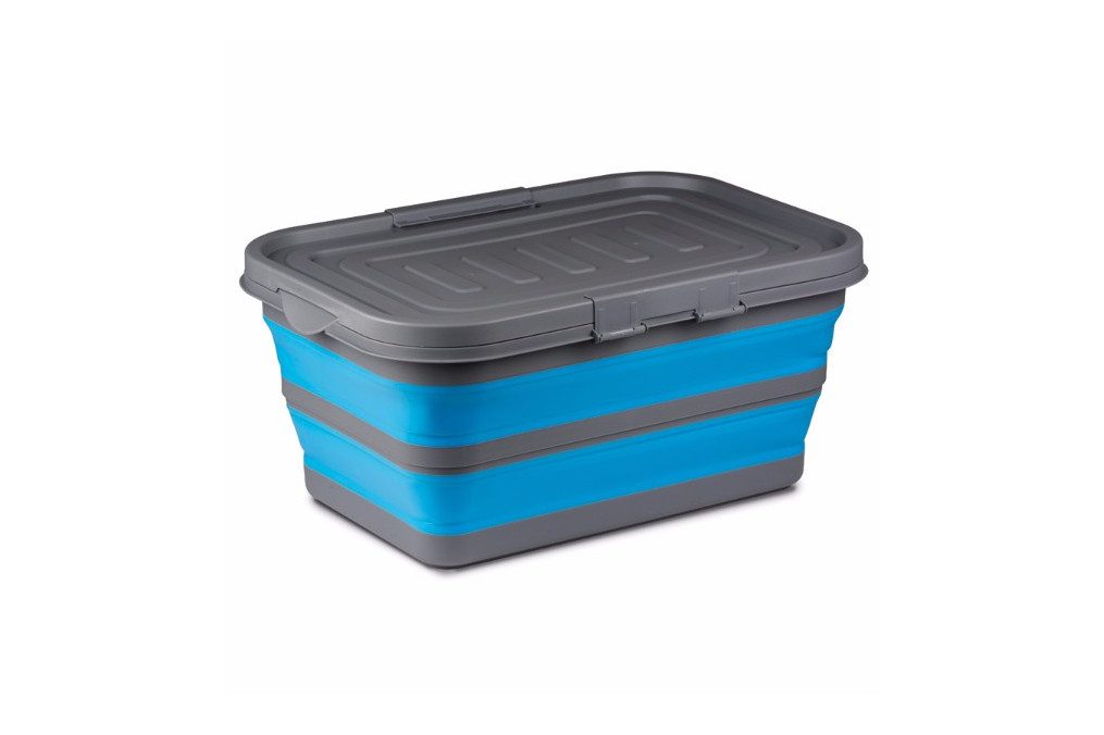 BASSINE DE RANGEMENT AVEC COUVERCLE RÉTRACTABLE KAMPA