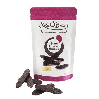 BATONNETS DE CHOCOLAT AU GINGEMBRE LILY O’BRIEN’S 120G