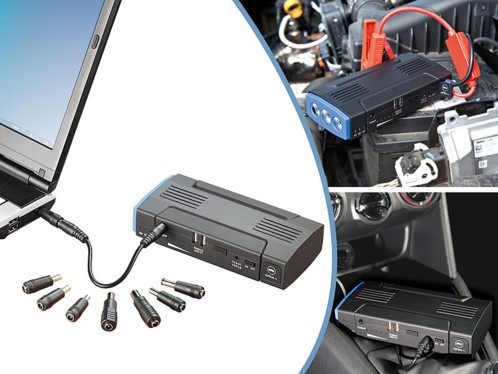 Batterie d’appoint 5 en 1 (12A) avec fonction démarreur de secours pour voiture