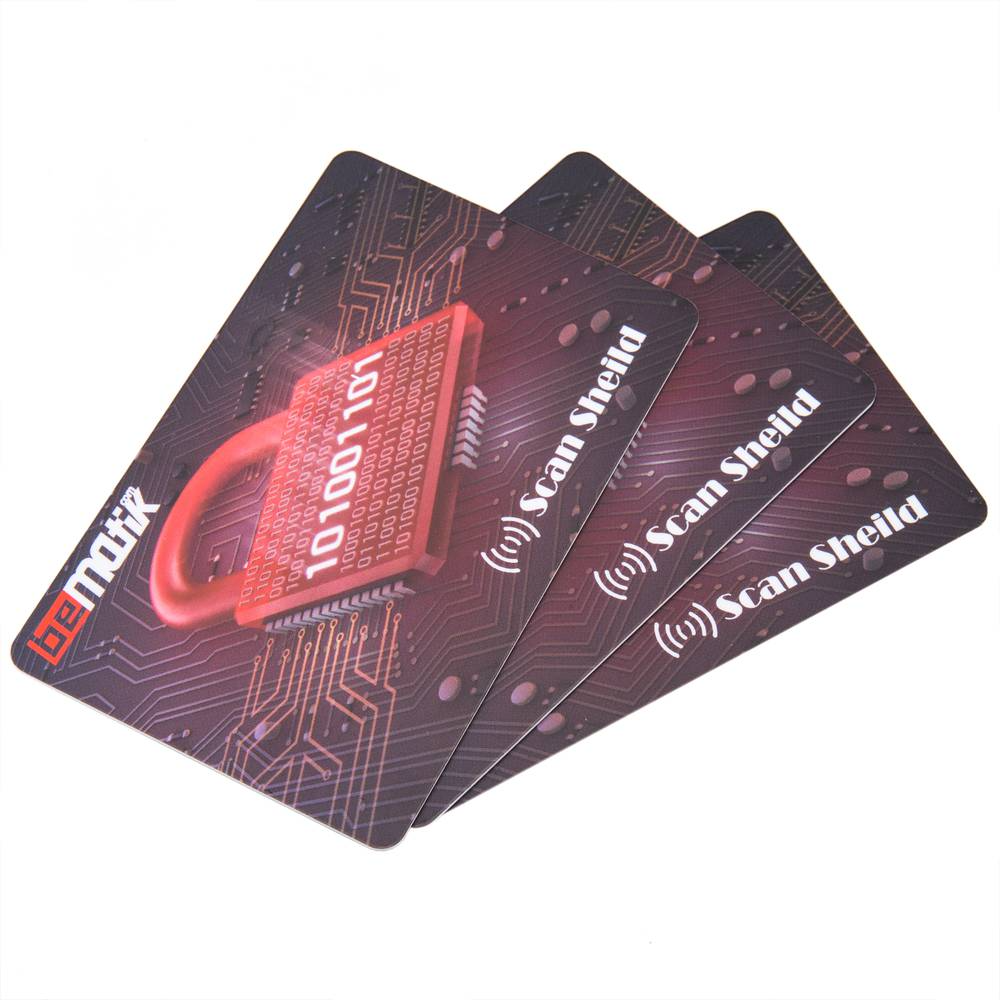 Carte de sécurité anti-RFID/NFC 3 unités