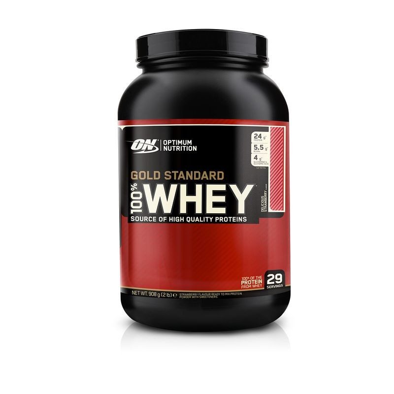 PROTEINE 100% WHEY GOLD STANDARD OPTIMUM NUTRITION fraise 908gr OPTIMUM NUTRITION EM