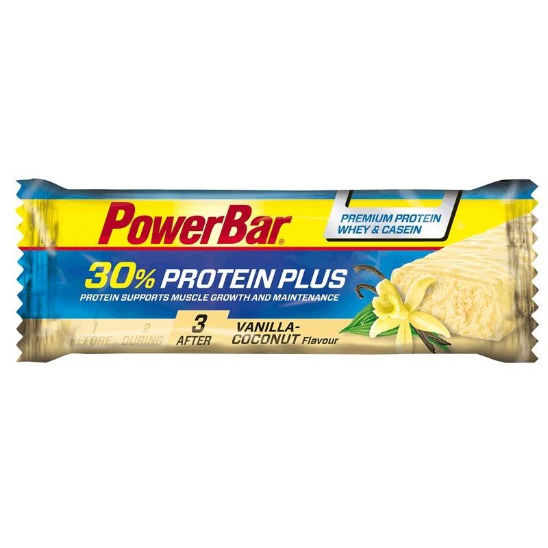 Barre protéinée PROTEIN PLUS vanille noix de coco 55g POWERBAR