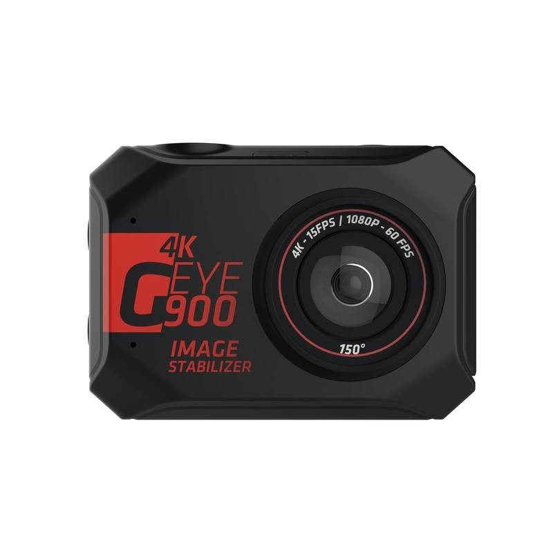 Caméra sportive G-EYE 900 4K et FULL HD avec écran tactile.