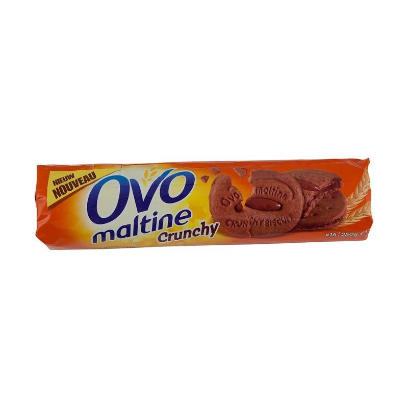 Biscuits sport OVOMALTINE CRUNCHY chocolat 250g OVOMALTINE