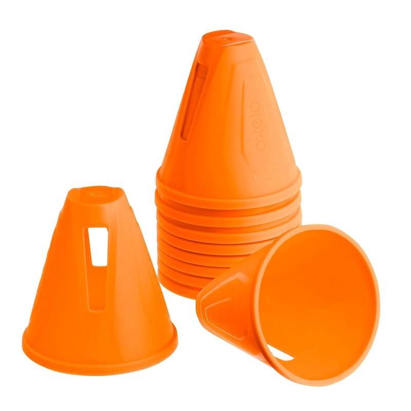 LOT 10 CÔNES ROLLER SLALOM ORANGE