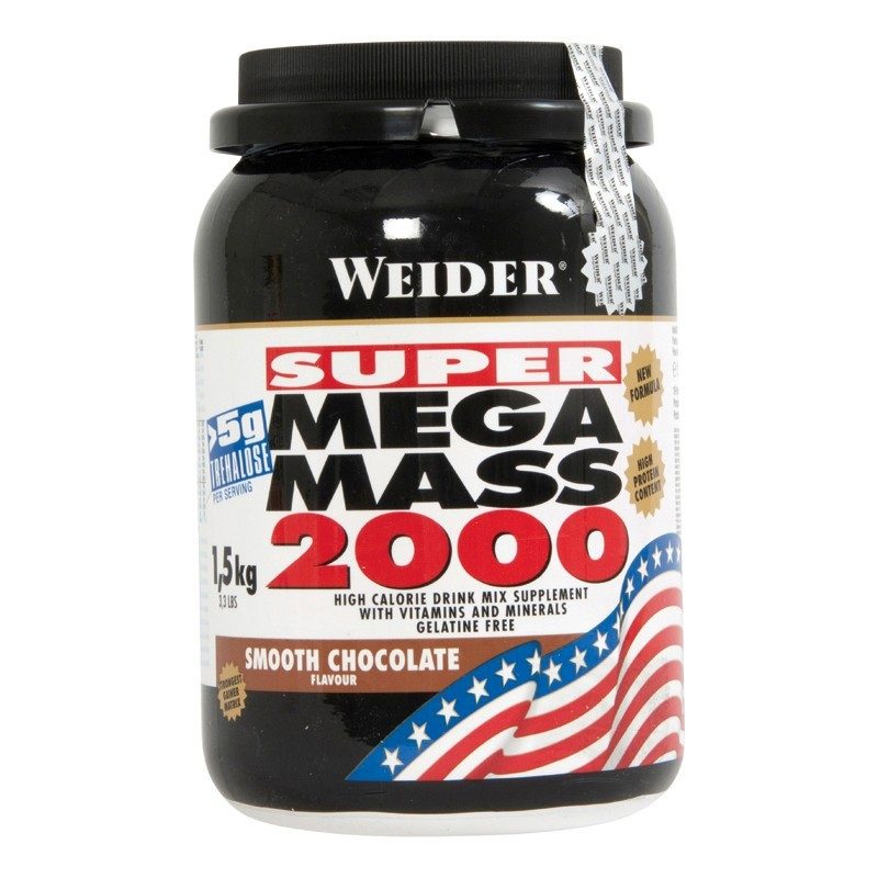 WEIDER SUPER MEGA MASS 2000 chocolat 1,5kg WEIDER