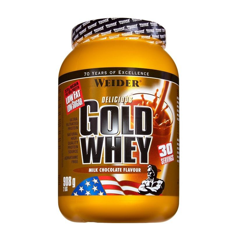 PROTEINE WHEY WEIDER GOLD chocolat au lait 908g WEIDER