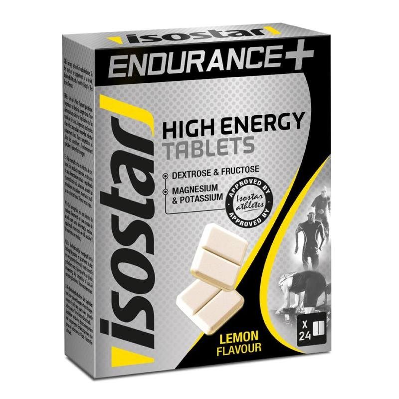 Tablettes énérgétique HIGH ENERGY citron 24x4g ISOSTAR