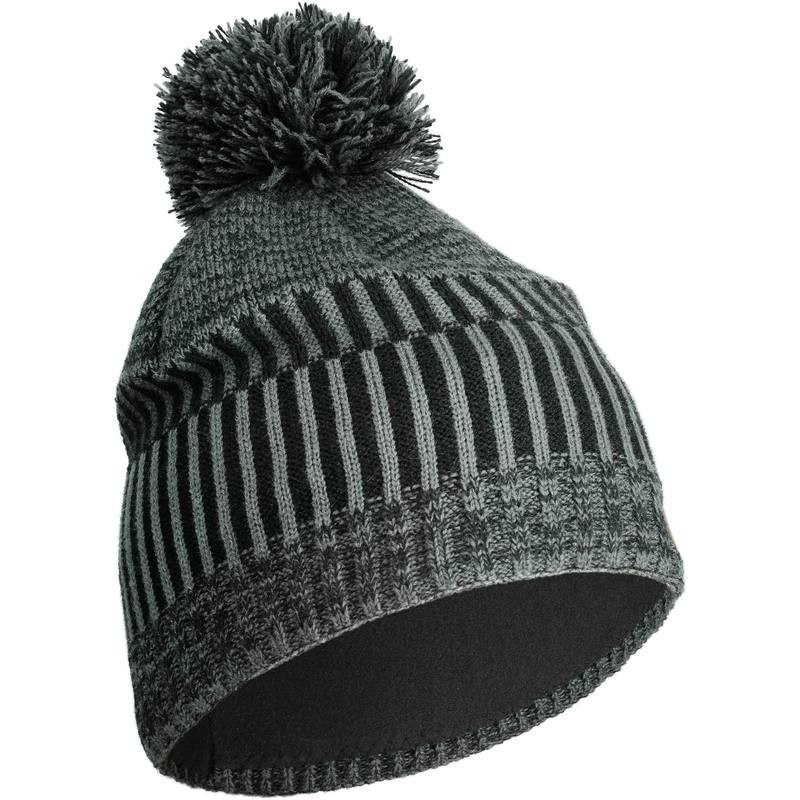 BONNET DE SKI ENFANT COLONNE GRIS NOIR WED’ZE