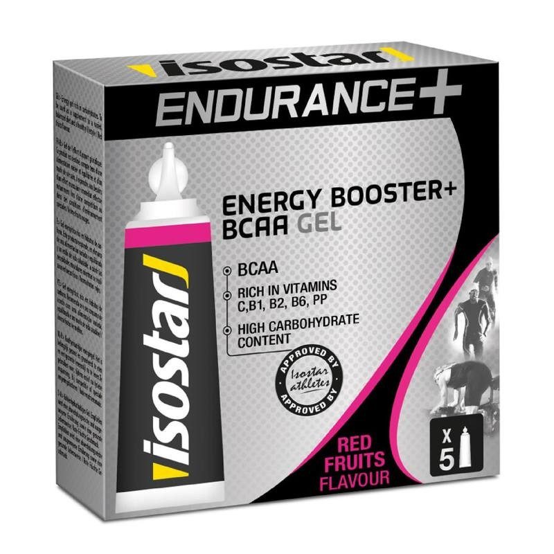 Gels énergétiques ENDURANCE BCAA fruits rouges 5x20g ISOSTAR