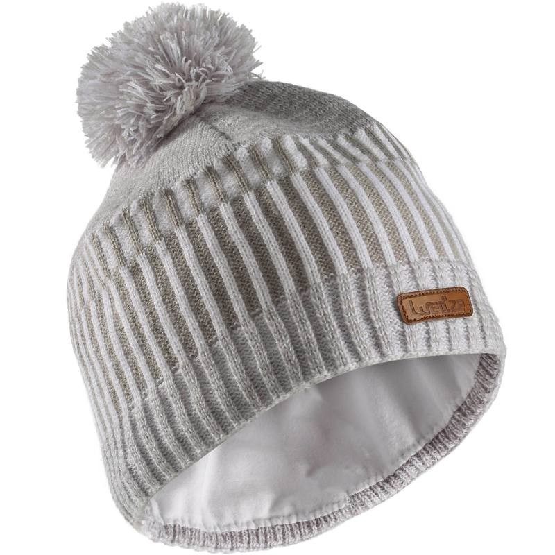 BONNET DE SKI COLONNE GRIS BLANC WED’ZE