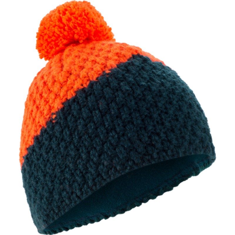 BONNET DE SKI ENFANT TIMELESS PETROLE ORANGE WED’ZE