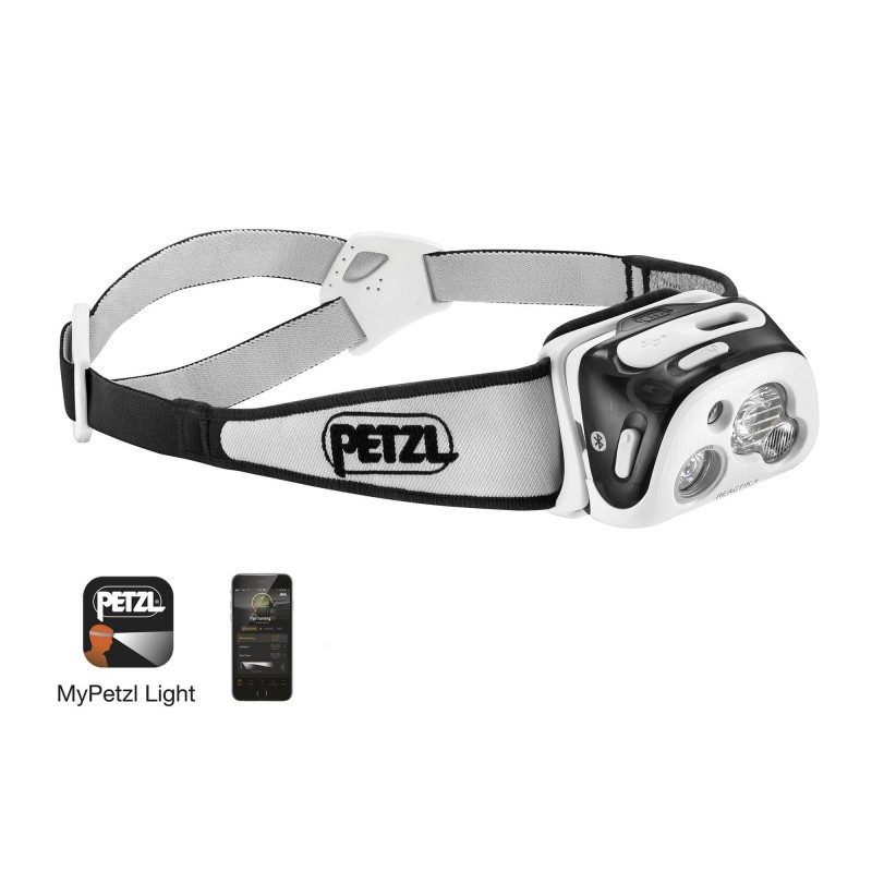 LAMPE FRONTALE CONNECTÉE REACTIK+ NOIRE ET BLANCHE PETZL