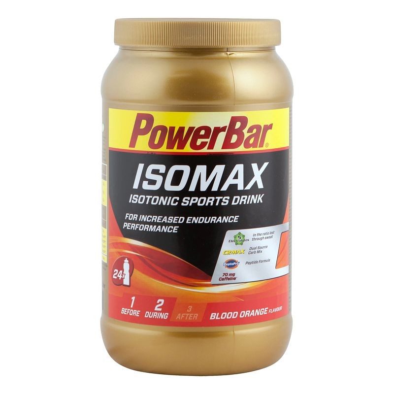 Boisson isotonique poudre ISOMAX orange sanguine 1,2kg POWERBAR