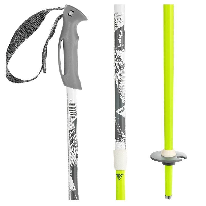 BATONS DE SKI ENFANT TEAM VARIO 500 JAUNE WED’ZE