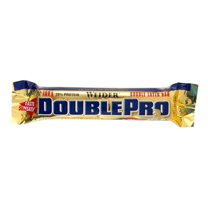 Barre protéinée DOUBLEPRO banane 100gr WEIDER