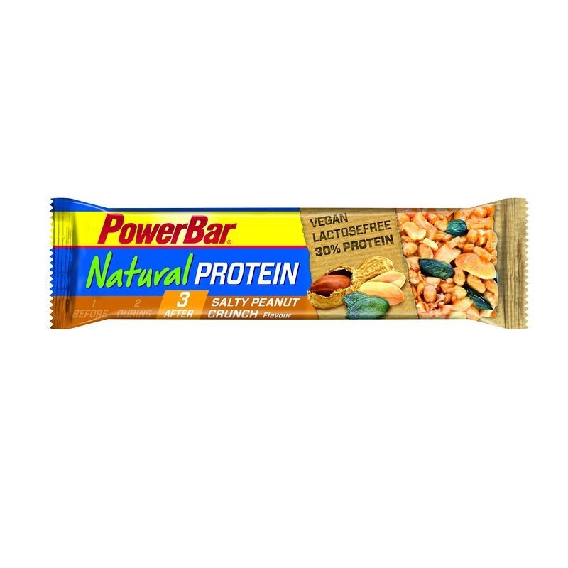 Barre protéinée végétale NATURAL PROTEIN cacahuètes caramel 40g POWERBAR