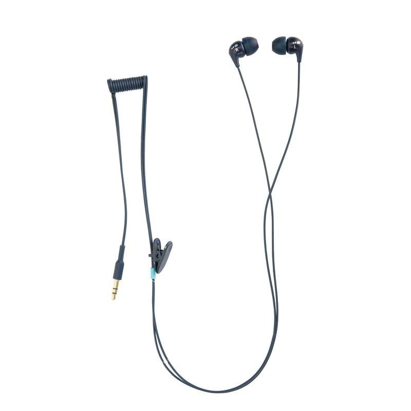Kit écouteurs MP3 étanches bleu