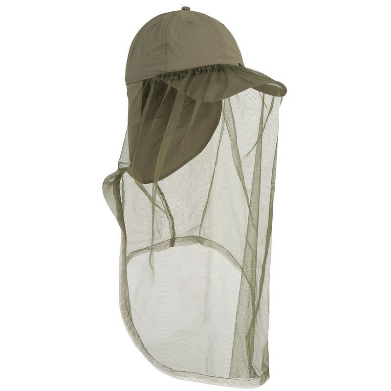 CASQUETTE ANTI-MOUSTIQUE CHASSE STEPPE 300 MOSQUITO VERT