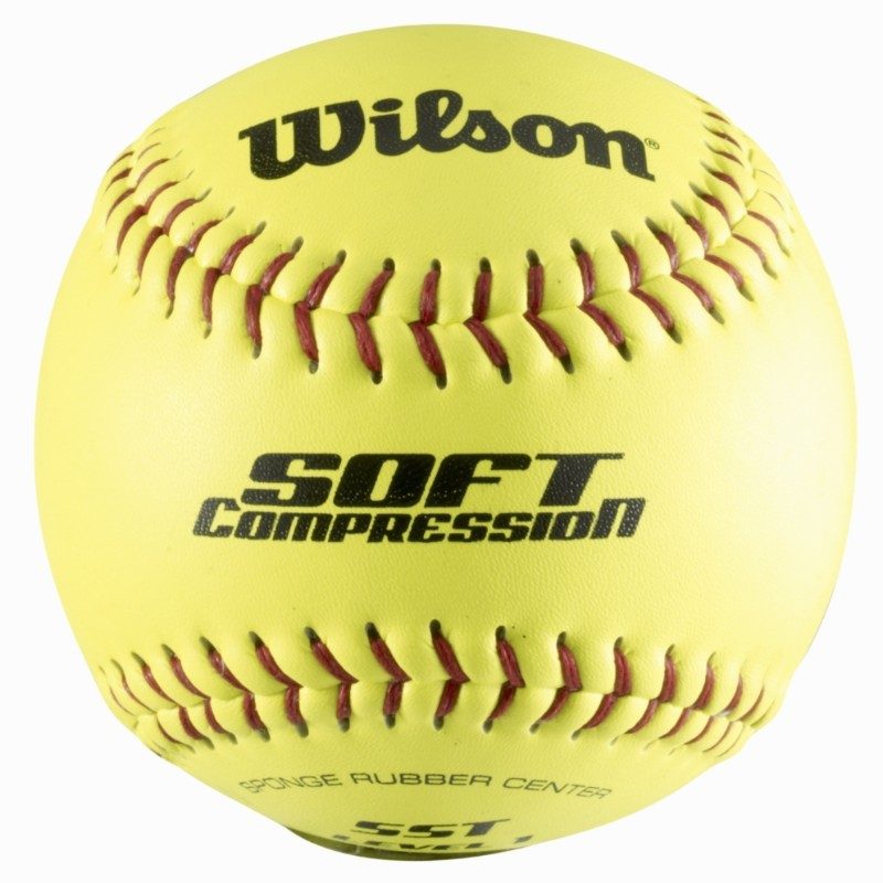 Balle de softball Compression jaune WILSON