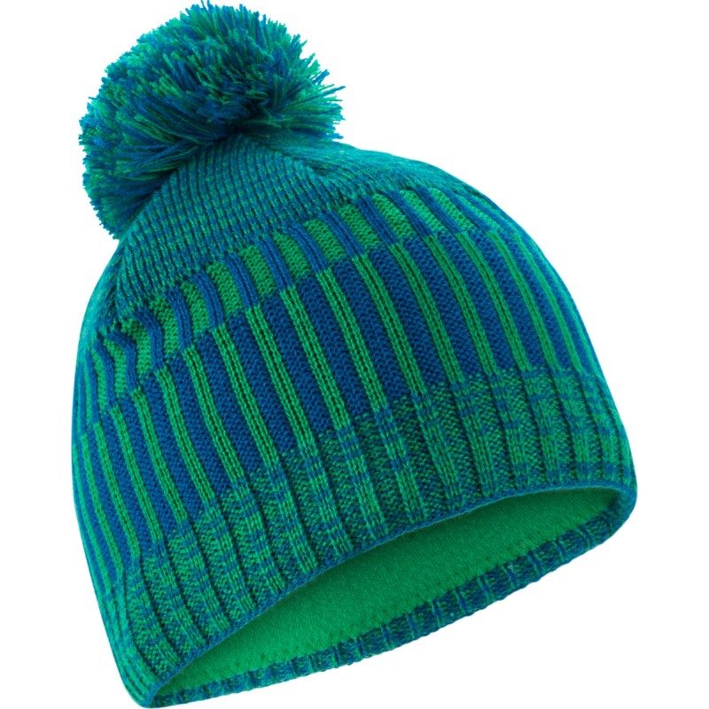 BONNET DE SKI ENFANT COLONNE VERT BLEU WED’ZE