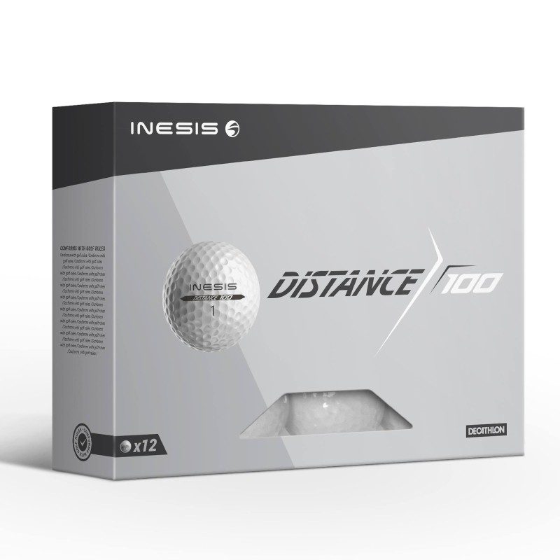 BALLES DE GOLF 100 X12 BLANC INESIS