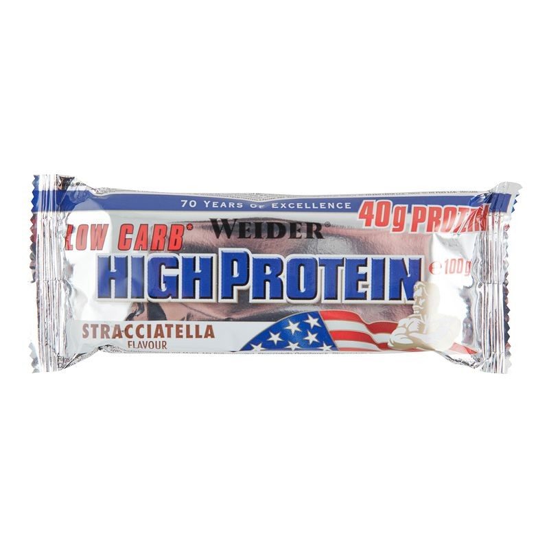 Barre protéinée HIGH PROTEIN stracciatela 100g WEIDER