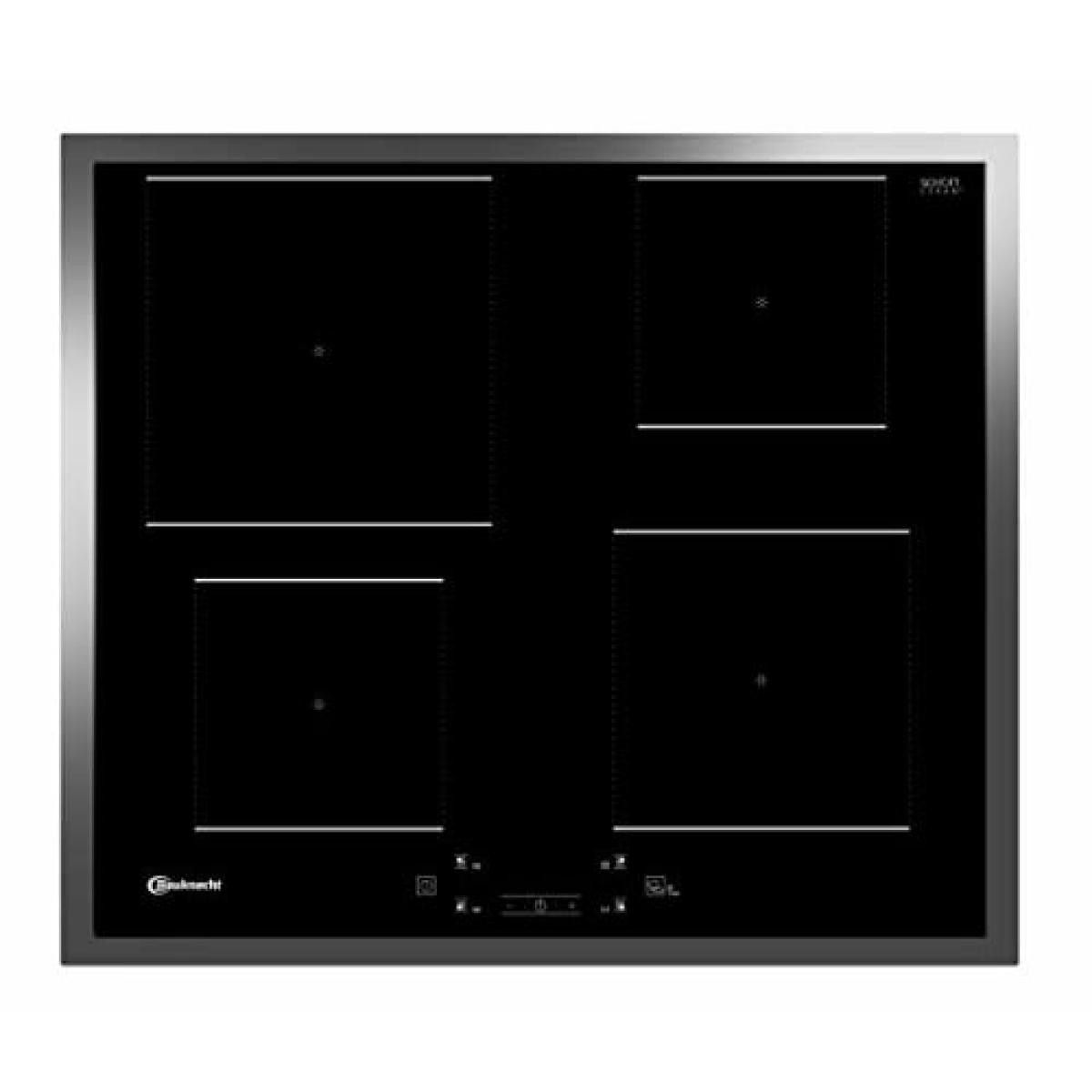 BQ 2760S FT Table de Cuisson Encastrable 4 Foyers Encastrable Électrique Touch Control Réglable sur Acier inoxydable Noir