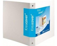 Classeur personnalisable 4 anneaux Kreacover – EXACOMPTA – Dos 40 mm – Blanc